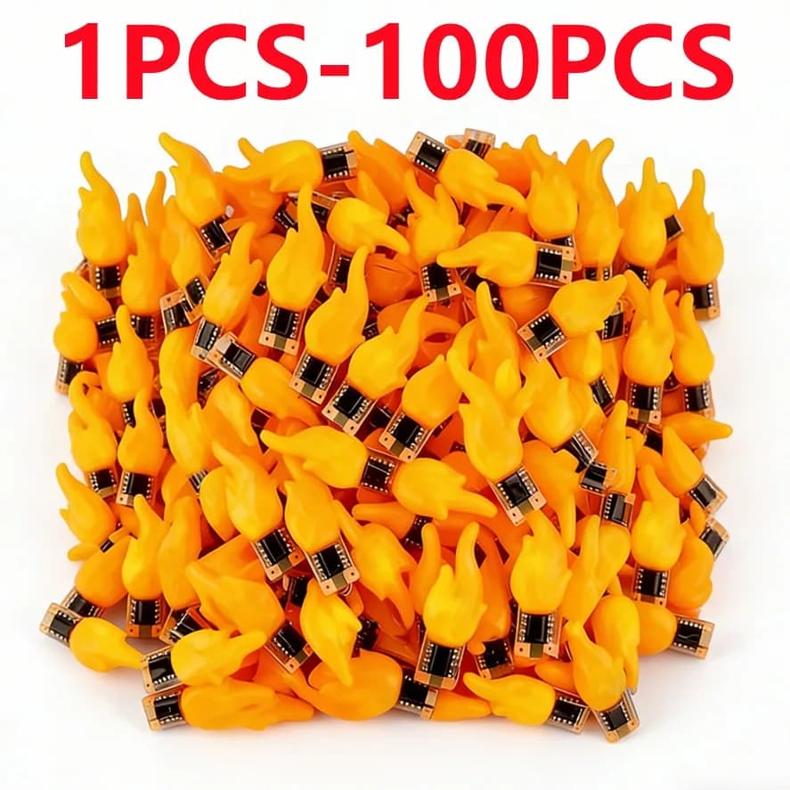 1pcs 30pcs 100pcs Led COB Flash Candles Edison Flame DC 3V-5V Warm White 2200K LED Filament Diode DIY Christmas Party Decoration