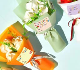 200 Pcs Happy Birthday Gift Tags Name Tags Stickers 1.5 X 2 Inch - Rectangle Christmas to From Labels Present Label