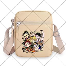 Demon Slayer Shoulder Bags Cartoon Anime Pattern Printed Crossbody Bag Boys Girls Fashion Wallets Christmas Birthday Party Gift