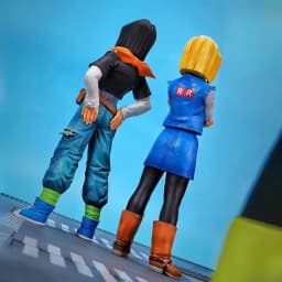 24CM Anime Dragon Ball Z Android 17 18 Figure Android 18 PVC Action Figures Collection Model Toys for Children Christmas Gifts