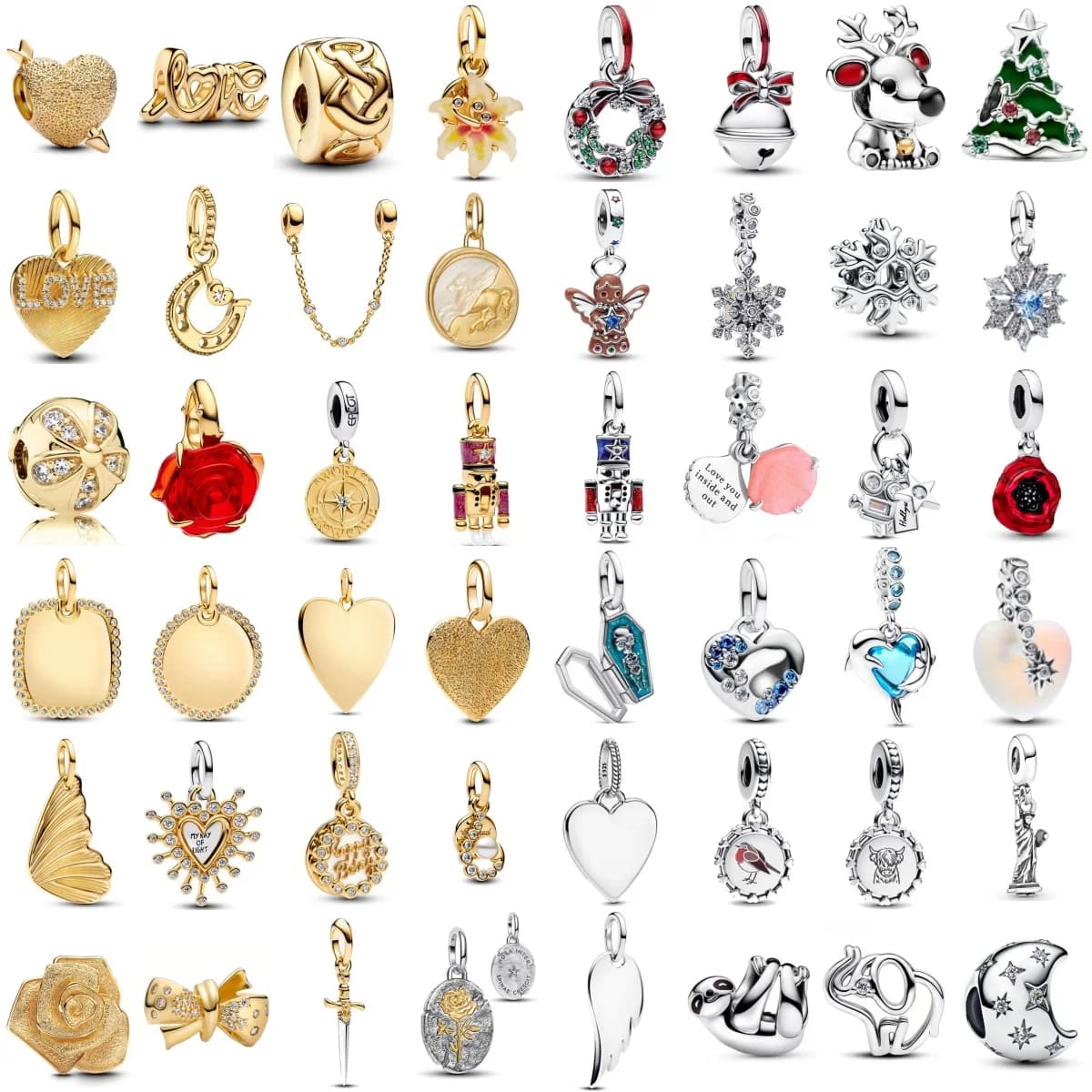 2025 925 Silver Coffin Bell Sloth Christmas tree Pendant Charms it Original Bracelet For Women DIY Fashion Jewelry Making