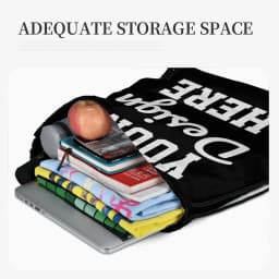 1pc Custom Picture Leisure Drawstring Bag Backpack Outdoor Storage Bags Travel Utility Pocket Durable Pouch Christmas Gift