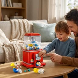 2026 New 1343PCS Gacha Vending Machine Building Blocks Arcade Game Toy Bricks Collectible Gift for Kid Adults Christmas Birthday