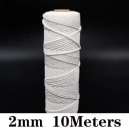 10Meters Macrame Cord Rope String Natural Cotton Macrame Twisted Twine Braided Crafts Handwork DIY Home Textile Christmas