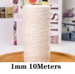 10Meters Macrame Cord Rope String Natural Cotton Macrame Twisted Twine Braided Crafts Handwork DIY Home Textile Christmas