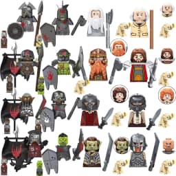 Blind Box TV6410 Mini Action Figure Toys Orcs Dwarf Elves Rohan knight Army Wars Building Blocks Accessories Christmas Gifts