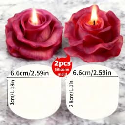 Lotus Flower Silicone Mold,For Resin Crafting - Suitable for Candles、DIY Crafts、Valentine's Day、Mother's Day、Christmas Decoratio