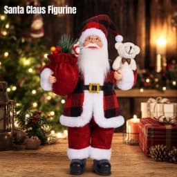 Giant 30cm Christmas Santa Claus Plush Doll Soft Xmas Ornament Xmas Tree Hanging Party Decor Outdoor Garden Home New Year Gift