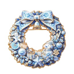 Christmas Wreath, Whale, Reindeer, Pumpkin, and Bear-Themed Brooches for Men and Women—Holiday Party Outfit Accessories