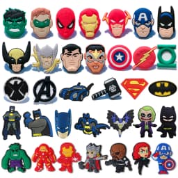 7-100Pcs Hot Toys Cartoon Series Shoe Charms For Slides Clog Sandals Shoes Decorations Accessories For Christmas Birthday Gifts