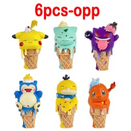 Pokemon Ice Cream Pikachu Snorlax Psyduck Gengar Anime Figure Blind Box Toys Tabletop Ornaments Christmas and Birthday Gifts