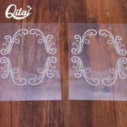 White Plastic Pearl Sticker QITAI 6PCS/SET Wedding Decorations Natural Color Family Christmas Desk Decorations Wholesale GEM1026