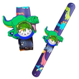 Cartoon Dinosaur Unicorn Shark Toys Children Watches Colorful Slap Printed Strap Kids Watch Girl Boy Christmas Party Gift Clock