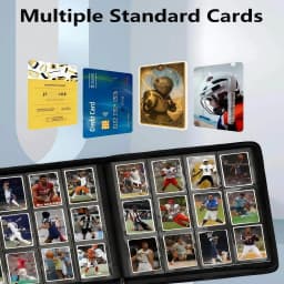 Premium Business Trading Card Binder with 12 Pockets, TCG Binder, with 480 Side-Loading Pockets, Trading Card Album suitable for MTG, Yugioh, Baseball, Football cards, perfect for boys, girls, and card enthusiasts, Thanksgiving gift, Christmas gift