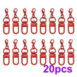5/10/20pcs Multi color Lobster Buckle Hook Keychain,DIY Jewelry Making Accessories,Christmas,Valentine's Day,Thanksgiving Gifts