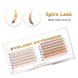 New Fashion Shiny Tinsel Comic Spire Eyelash Extension Holographic Manga False Eyelashes Anime Colorful Eyelashes For Christmas