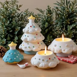 3-Tier Silicone Christmas Tree Mold Suitable for Candle, Resin, Cement, and Plaster Casting - Holiday Decorations, DIY Crafts