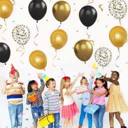 180/15pcs Latex Balloons Shiny Sequin Black Gold Inflatable Balloon for Wedding Party Birthday Christmas Home Decor Supplies