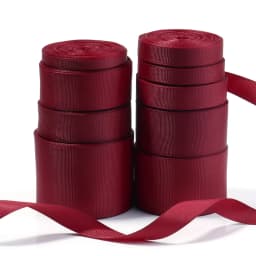 10Yards/Roll Grosgrain Ribbons Red Wine Red Color Ribbons For DIY New Year Christmas Party Handmade Bouquet Gift Packaging Decor