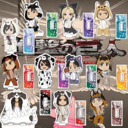 Attack on Titan Acrylic Stand - Eren Mikasa Armin Levi 10cm Anime Figure Set, AOT Merch, Christmas Gift for Otaku