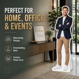 1pc Personalized Full Body Standee Prop, Custom Life Size Photo Cutout for Birthday Party Wedding Christmas Home Decor Display