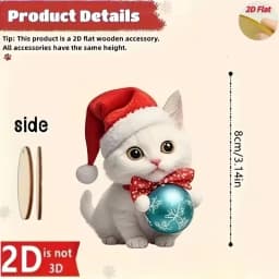 10pcs/set Christmas Wooden Pendant Take The Gift Xmas Tree Hanging Ornament Perfect for Xmas Party Decor Home New Year Gifts