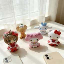 Sanrio 5Cm Figure Captor Sakura Kero Hello Kitty Cinnamoroll Anime Melody Action Model Christmas Gifts Toys Childrens