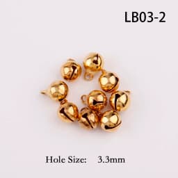 3 Colors 6/8/10/12mm Copper Ordinary Plated Jingle Bells Pendants Christmas Handmade Party DIY Crafts Accessories