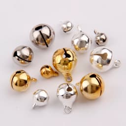 3 Colors 6/8/10/12mm Copper Ordinary Plated Jingle Bells Pendants Christmas Handmade Party DIY Crafts Accessories
