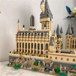 2025 DIY Creative Medieval Magic Movie Castle School Micro Bricks Architecture Palace Model Birthday Christmas Halloween gifts