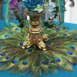 Natural Peacock Feathers DIY Craft Vase Home Decor Wedding Party Decoration Halloween Christmas Costume Performance DIY Art