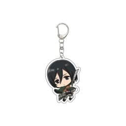 55MM Anime Attack on Titan Keychain Eren Jaeger Eren Jaeger Mikasa Ackerman Armin Arlert Hange Zoë Keychain Christmas Gifts