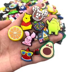 30-200PCS Random Mixed Shoe Charms For Slides Clogs Sandals,PVC Shoe Decorations Accessories Buckle For Christmas Birthday Gifts