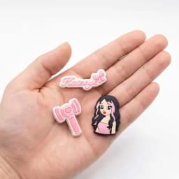 16-100Pcs Music KATSEYE Shoe Charms For Bubble Slides Clogs Sandals,PVC Shoe Decorations Accessories Buckle For Christmas Gifts