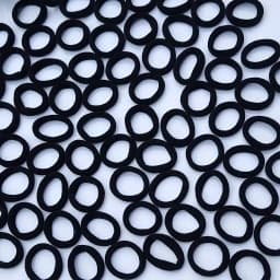 120 Black Mini Hair Ties + Zipper Bag, Non-Slip and Won'T Pull Hair, 1.98cm Ultra-Thin Ponytail Clips, Perfect for Girlfriends' Gatherings/Birthday Parties, Great Item for Styling and Beauty Looks, Birthday Gift | Independence Day | Labor Day | Thanksgiving Day | The Perfect Gift for Christmas and 11 Other Major Holidays.