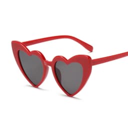 Love Heart Cat Eye Sunglasses Woman Vintage Christmas Gift Black Pink Red Heart Shape Sun Glasses For Woman Uv400