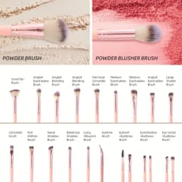20/40 Pink Makeup kit Complete Makeup Brush Set, Big set includes Soft Brushes, Beauty Blender, Birthday Christmas New Year gift