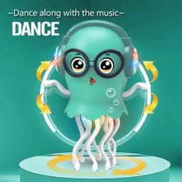 Kids Electric Dancing Octopus Toys Auto Sensing Avoiding Obstacles Crawling Electronic Magical Dance Jellyfish Christmas Gifts