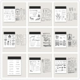 2025-2026 Christmas Metal Cutting Dies and Stamps Stencils For DIY Scrapbooking Photo Album Die Cut Embossing Paper