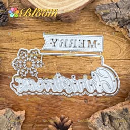 Original Lovely Layers Christmas Title MERRY CHRISTMAS Metal Cutting Dies Scrapbooking Decorative Embossing