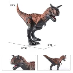 High Detail Carnotaurus Dinosaur Toy, Solid Plastic Lifelike Dino Figurine, Birthday Christmas Gift for Kids Boys & Girls