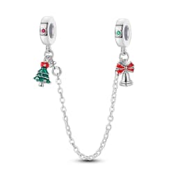 925 Sterling Silver Santa Claus Charms Bead Christmas House Dangle Pendant Fit Bangle Bracelet Necklace DIY Jewelry