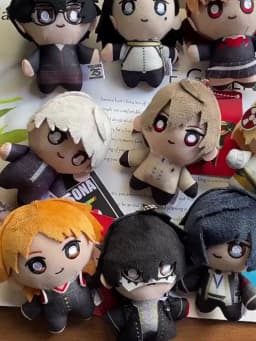 10CM Anime Yuuki Makoto Aegis Shiomi Kotone Gorou Akechi Joker Shiomi Kotone Cosplay Anime Plushie Pendant Kids Christmas Gifts
