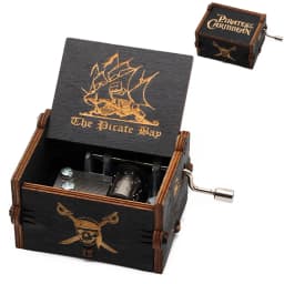 Wooden Anime Figure Music Box The Caribbean Creative Birthday Christmas Valentine's Day Gift