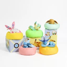 9pcs Anime Pokémon Eevee Figure Blind Box Toys Multi Form Series PVC Model Desktop Decoration Ornament Birthday Christmas Gift
