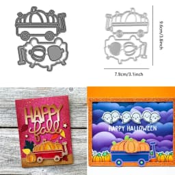 Snow Globe Gift tag Metal Cutting Dies Christmas tree Embossing Diecut For DIY Card Making Scrapbooking Crafting Supplies