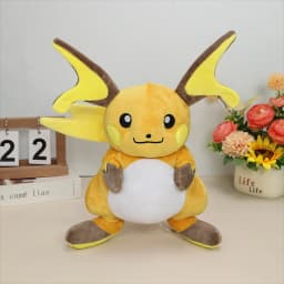 Cute Raichu Plush Toys Pikachu Evolution Raichu Soft Stuffed Animal Doll Decoration Plushies Christmas Birthday Gift for Kids