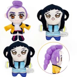 Cute Anime Style Plush Doll Soft Stuffed Toy Fans Collection Kawaii Character Plushie Kids Birthday Christmas Gift