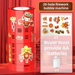 Holiday Party Atmosphere Props Fireworks Colorful Bubble Machine Christmas Halloween New Year Gifts