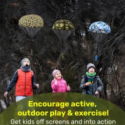 Army Parachute Toys for Kids,Tangle Free Outdoor Flying Parachute Men, Best Small Outside Toys Christmas Stocking Stuffers Gifts